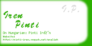 iren pinti business card